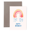 Frau Ottilie, Grußkarte, Happy Birthday *Regenbogen*