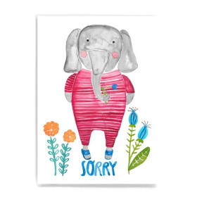 Frau Ottilie, Postkarte, *Sorry* Elefant