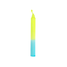 Sturmblau, Geburtstags-Kerzen, versch. Farben blau/gelb