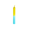 Sturmblau, Geburtstags-Kerzen, versch. Farben grün/blau