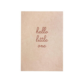 ava&amp;yves, Postkarte &quot;Hello Little One&quot;, rosa