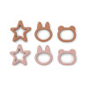 Liewood, Andy Cookie Cutter, 6 Pack rose mix