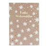 ava&yves, Postkarte Frohe Weihnachten weiße Sterne, rosa