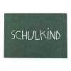 ava&yves, Postkarte "Schulkind" tafelgrün