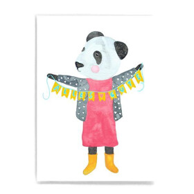 Frau Ottilie, Postkarte, *Alles Gute* Panda
