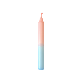 Sturmblau, Geburtstags-Kerzen, versch. Farben lachs/hellblau