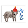Frau Ottilie, Postkarte, *Ho Ho Ho* mit Bär zu Weihnachten