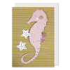ava&yves, Postkarte Seepferdchen mit Deko-Elemten, Format DIN A5