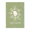 ava&yves, Postkarte Hase, grün – "Frohe Ostern"