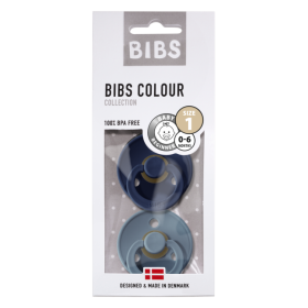 Bibs, Schnuller, 2er Pack Colour, deep space/petrol
