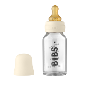 Bibs, Babyflasche Glas mit Sauger, 110ml